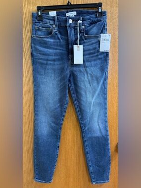 Good American Good Waist Skinny Jeans 6 / 28 Indigo NWT High Rise